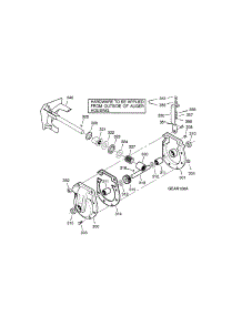 Gear Case parts for Craftsman Gas Snowblower 536889253 from AppliancePartsPros.com