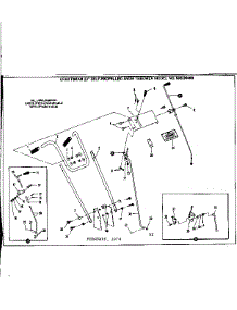 Handle Assembly parts for Craftsman Snow Blower 53690490 from AppliancePartsPros.com