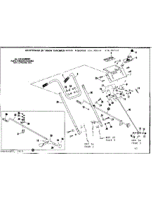Handle Assembly parts for Craftsman Gas Snowblower 53690515 from AppliancePartsPros.com