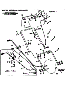 Handle Assembly parts for Craftsman Snow Blower 536905802 from AppliancePartsPros.com
