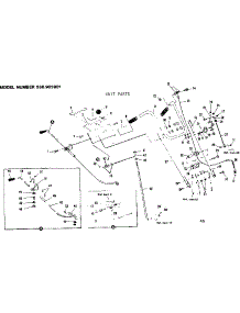Handle Assembly parts for Craftsman Snow Blower 536905901 from AppliancePartsPros.com