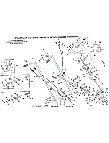 Handle Assembly parts for Craftsman Snow Blower 536906000 from AppliancePartsPros.com