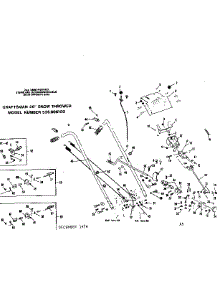 Handle Assembly parts for Craftsman Snow Blower 536906100 from AppliancePartsPros.com
