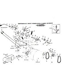 Throwout Handel parts for Craftsman Snow Blower 536906100 from AppliancePartsPros.com
