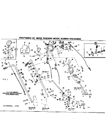 Handle Assembly parts for Craftsman Snow Blower 536909800 from AppliancePartsPros.com