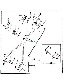 Handle Assembly parts for Craftsman Walk-Behind Lawn Mower 53691200 from AppliancePartsPros.com