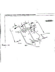 Handle Assembly parts for Craftsman Snow Blower 536918003 from AppliancePartsPros.com