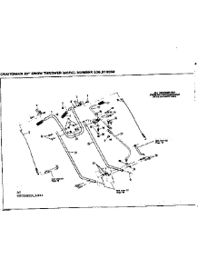 Handle Assembly parts for Craftsman Snow Blower 536918004 from AppliancePartsPros.com