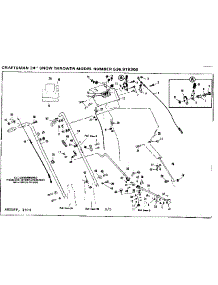 Handle Assembly parts for Craftsman Gas Snowblower 536918300 from AppliancePartsPros.com
