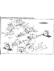 Wheel Assembly parts for Craftsman Gas Snowblower 536918300 from AppliancePartsPros.com