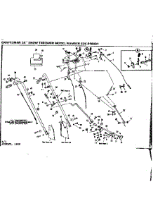 Handle Assembly parts for Craftsman Snow Blower 536918301 from AppliancePartsPros.com