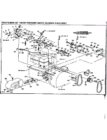 Drive Assembly parts for Craftsman Snow Blower 536918501 from AppliancePartsPros.com