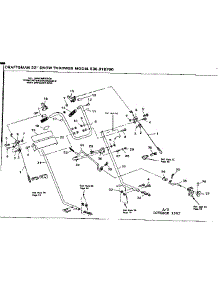 Handle Assembly parts for Craftsman Snow Blower 536918700 from AppliancePartsPros.com