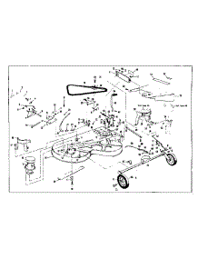 Mower Deck parts for Craftsman Riding Mower & Tractor 536963100 from AppliancePartsPros.com