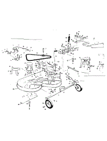 Mower Deck parts for Craftsman Rear-Engine Riding Mower 53696320 from AppliancePartsPros.com