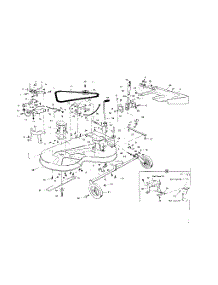 Mower Deck parts for Craftsman Riding Mower & Tractor 536963310 from AppliancePartsPros.com