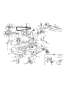 Mower Deck parts for Craftsman Riding Mower & Tractor 536963631 from AppliancePartsPros.com