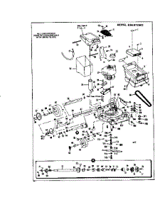 Mower Deck parts for Craftsman Walk-Behind Lawn Mower 536978902 from AppliancePartsPros.com