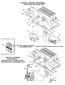 Control Assembly parts for Williams Wall Heater 550DVX-R LPG from AppliancePartsPros.com