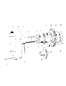 Gearwheel parts for Sears Lawn & Garden Engine 550E79 from AppliancePartsPros.com