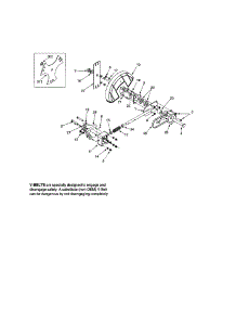 Spindle Assembly parts for Bolens Edger 551 from AppliancePartsPros.com