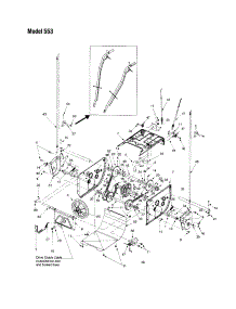 Tranmission Frame Assembly parts for Mtd Gas Snowblower 553 from AppliancePartsPros.com