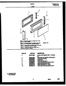 Door Parts parts for Tappan Countertop Microwave 56-2272-10-02 from AppliancePartsPros.com