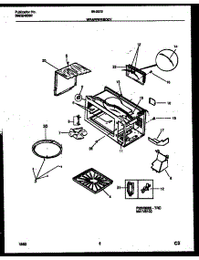 Wrapper And Body Parts parts for Tappan Countertop Microwave 56-2272-10-02 from AppliancePartsPros.com