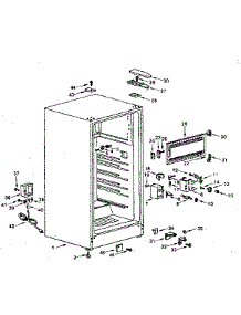 Cabinet parts for Kenmore Refrigerator 564.8611161 (5648611161, 564 8611161) from AppliancePartsPros.com