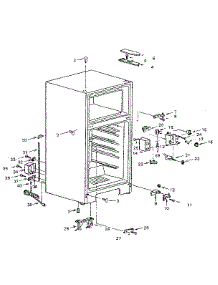 Cabinet parts for Kenmore Refrigerator 564.8630110 (5648630110, 564 8630110) from AppliancePartsPros.com