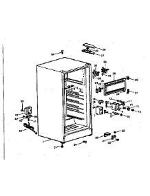 Cabinet Parts parts for Kenmore Refrigerator 564.8631190 (5648631190, 564 8631190) from AppliancePartsPros.com