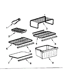 Shelves And Accessories parts for Kenmore Refrigerator 564.8650190 (5648650190, 564 8650190) from AppliancePartsPros.com