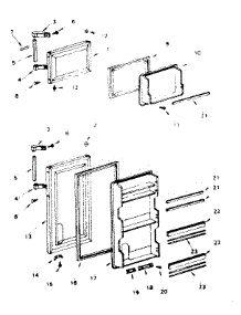 Door Parts parts for Kenmore Refrigerator 564.8650190 (5648650190, 564 8650190) from AppliancePartsPros.com