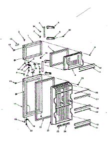 Door parts for Kenmore Refrigerator 564.8650210 (5648650210, 564 8650210) from AppliancePartsPros.com