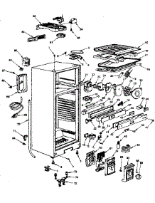 Cabinet parts for Kenmore Refrigerator 564.8650290 (5648650290, 564 8650290) from AppliancePartsPros.com