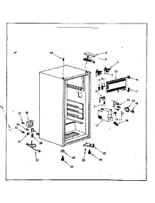 Cabinet Parts parts for Kenmore Refrigerator 564.8651190 (5648651190, 564 8651190) from AppliancePartsPros.com