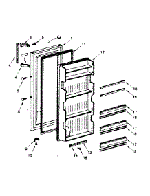 Door Parts parts for Kenmore Refrigerator 564.8651190 (5648651190, 564 8651190) from AppliancePartsPros.com