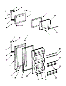 Door Parts parts for Kenmore Refrigerator 564.8660110 (5648660110, 564 8660110) from AppliancePartsPros.com