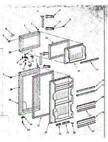 Door Parts parts for Kenmore Refrigerator 564.8660201 (5648660201, 564 8660201) from AppliancePartsPros.com