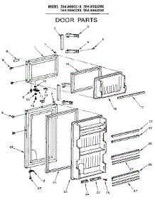 Door Parts parts for Kenmore Refrigerator 564.8660290 (5648660290, 564 8660290) from AppliancePartsPros.com