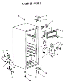 Cabinet parts for Kenmore Refrigerator 564.8661101 (5648661101, 564 8661101) from AppliancePartsPros.com