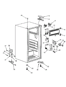 Cabinet Parts parts for Kenmore Refrigerator 564.8661110 (5648661110, 564 8661110) from AppliancePartsPros.com