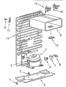 Cooling Unit Parts parts for Kenmore Refrigerator 564.8661110 (5648661110, 564 8661110) from AppliancePartsPros.com