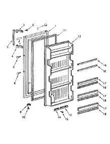 Door Parts parts for Kenmore Refrigerator 564.8661180 (5648661180, 564 8661180) from AppliancePartsPros.com