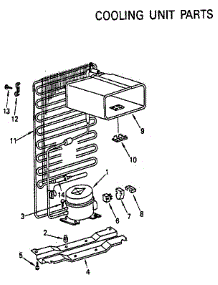 Cooling Unit parts for Kenmore Refrigerator 564.8661181 (5648661181, 564 8661181) from AppliancePartsPros.com