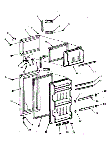 Door Parts parts for Kenmore Refrigerator 564.8680290 (5648680290, 564 8680290) from AppliancePartsPros.com
