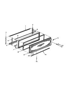 Door (W) Parts parts for Kenmore Refrigerator 564.8761980 (5648761980, 564 8761980) from AppliancePartsPros.com