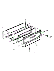 Door (W) Parts parts for Kenmore Refrigerator 564.8771980 (5648771980, 564 8771980) from AppliancePartsPros.com