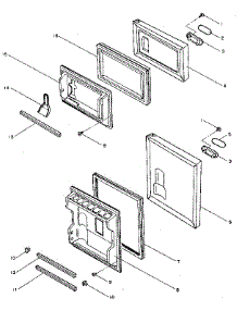 Door Parts parts for Kenmore Refrigerator 564.8913280 (5648913280, 564 8913280) from AppliancePartsPros.com