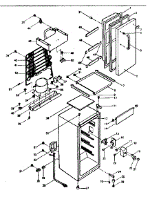 Cabinet Parts parts for Kenmore Refrigerator 564.8943650 (5648943650, 564 8943650) from AppliancePartsPros.com
